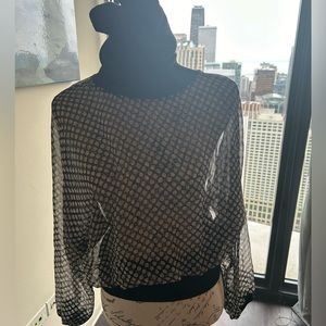 The limited brand sheer turtleneck